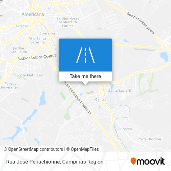 Rua José Penachionne map