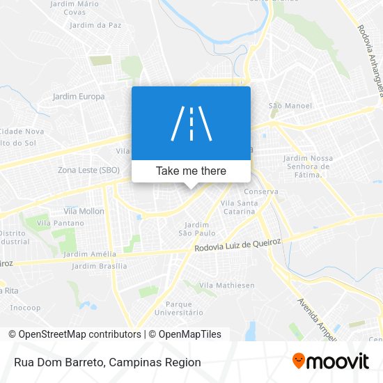 Rua Dom Barreto map