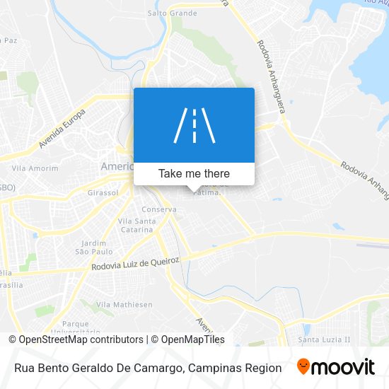 Rua Bento Geraldo De Camargo map