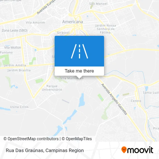 Rua Das Graúnas map