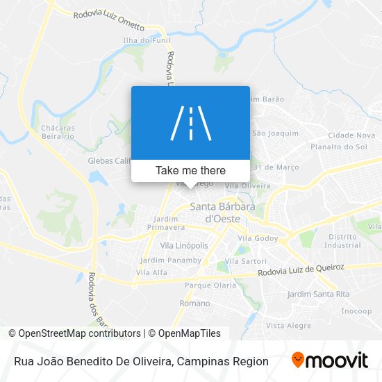 Rua João Benedito De Oliveira map