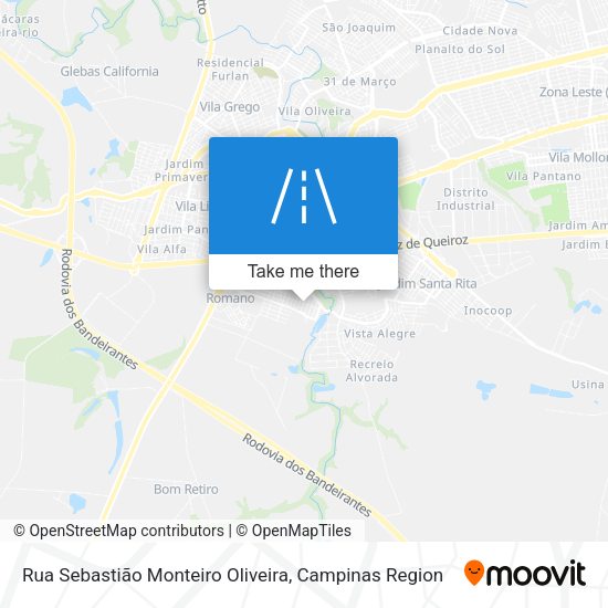 Rua Sebastião Monteiro Oliveira map