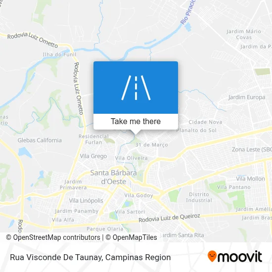 Rua Visconde De Taunay map