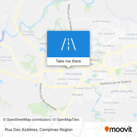 Rua Das Azaléias map