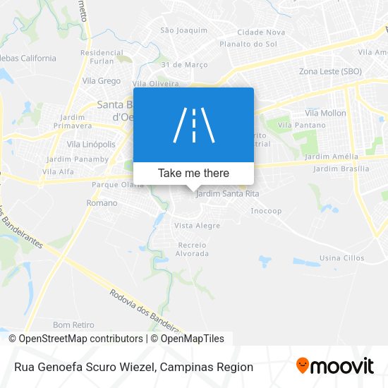 Rua Genoefa Scuro Wiezel map