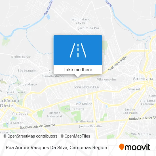 Rua Aurora Vasques Da Silva map