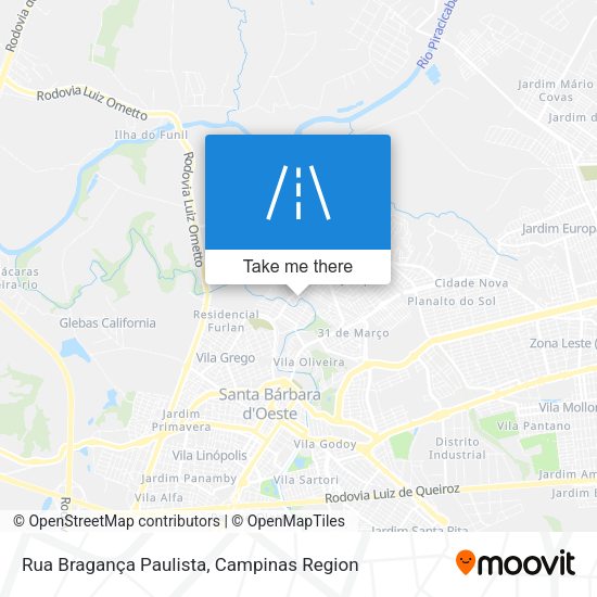 Rua Bragança Paulista map