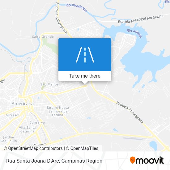 Rua Santa Joana D'Arc map