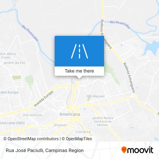 Rua José Paciulli map