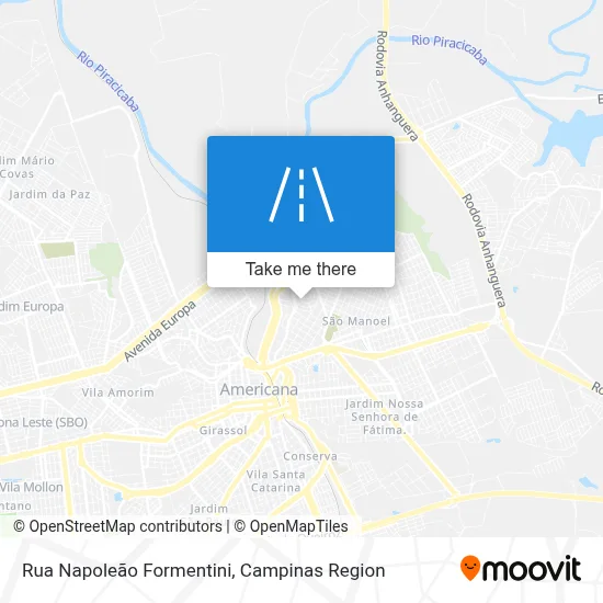 Rua Napoleão Formentini map