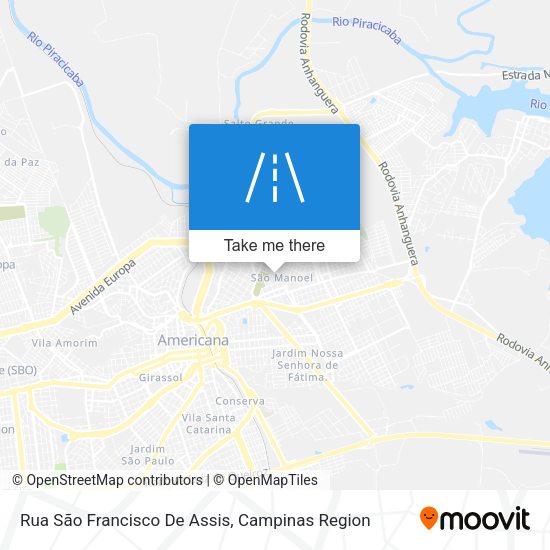Rua São Francisco De Assis map