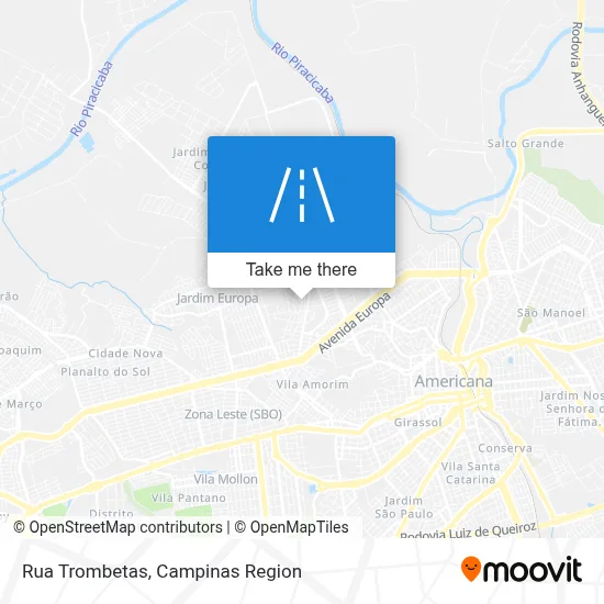 Rua Trombetas map