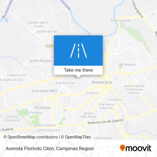 Avenida Florindo Cibin map