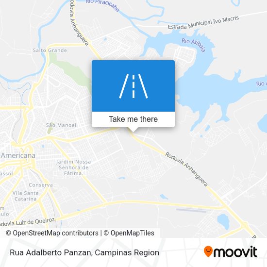 Rua Adalberto Panzan map