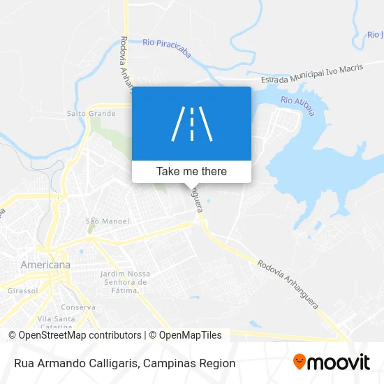 Rua Armando Calligaris map