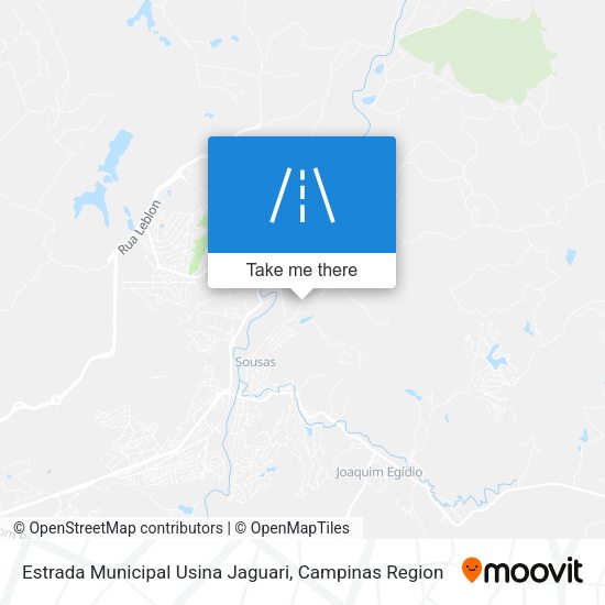 Estrada Municipal Usina Jaguari map