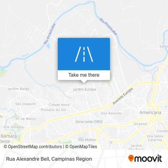 Rua Alexandre Bell map