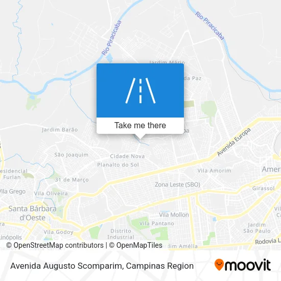 Avenida Augusto Scomparim map