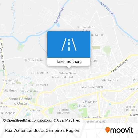 Rua Walter Landucci map