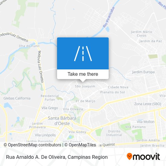 Rua Arnaldo A. De Oliveira map