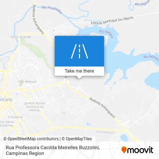 Rua Professora Cacilda Meirelles Buzzolini map