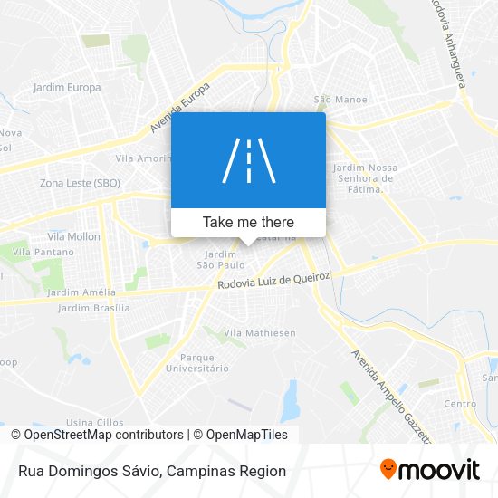 Rua Domingos Sávio map