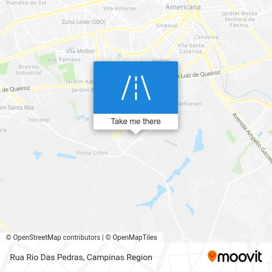 Rua Rio Das Pedras map