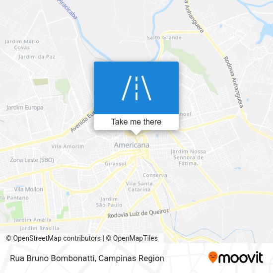 Rua Bruno Bombonatti map