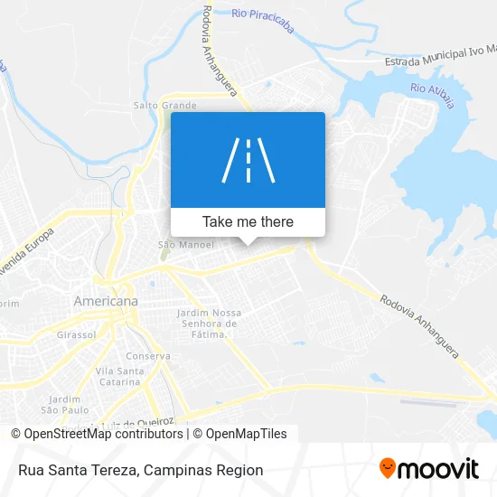 Rua Santa Tereza map