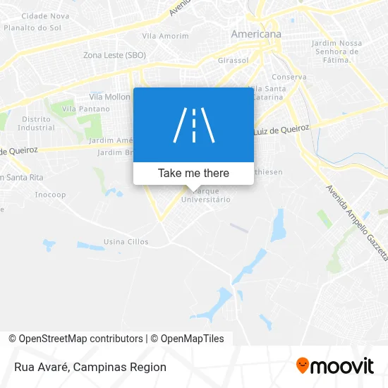 Rua Avaré map