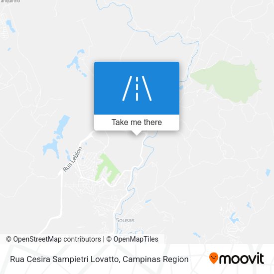 Rua Cesira Sampietri Lovatto map