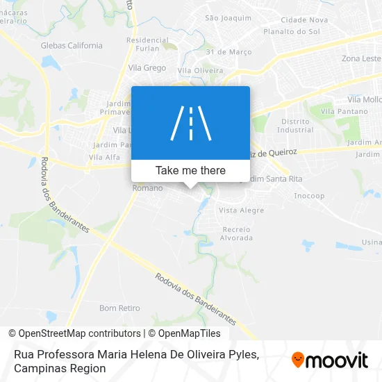 Rua Professora Maria Helena De Oliveira Pyles map