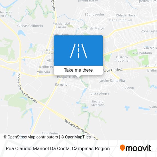Rua Cláudio Manoel Da Costa map