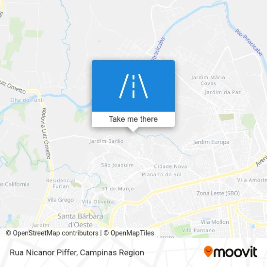 Rua Nicanor Piffer map