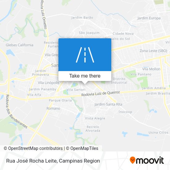 Rua José Rocha Leite map