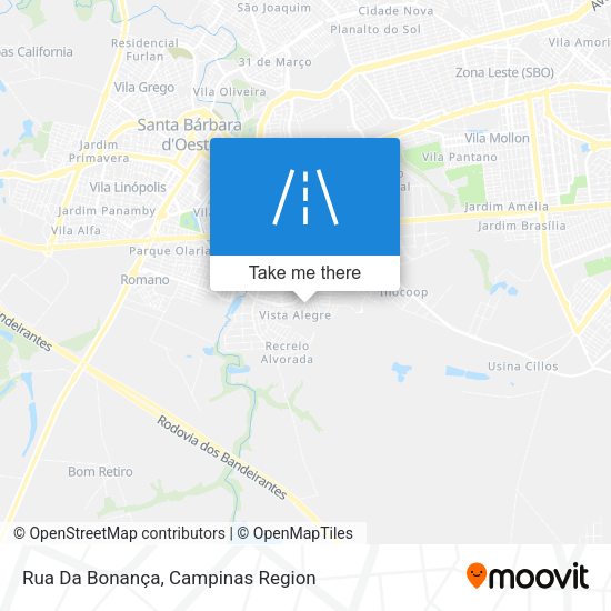 Rua Da Bonança map