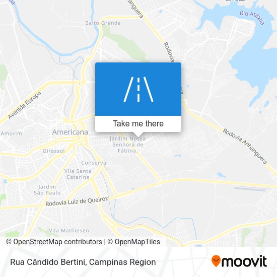 Rua Cândido Bertini map