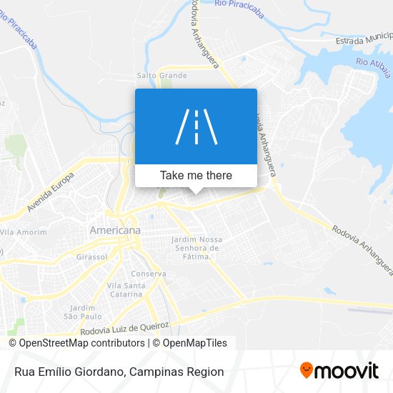 Rua Emílio Giordano map