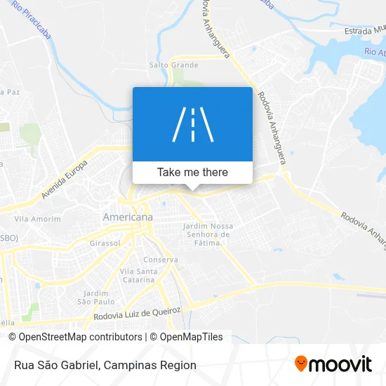 Rua São Gabriel map