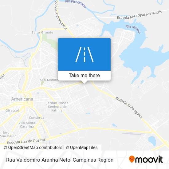 Rua Valdomiro Aranha Neto map
