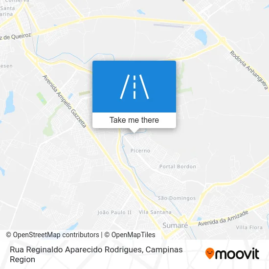 Rua Reginaldo Aparecido Rodrigues map