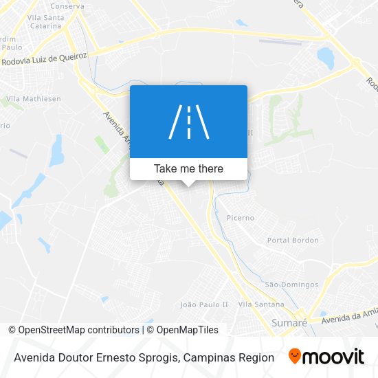 Avenida Doutor Ernesto Sprogis map