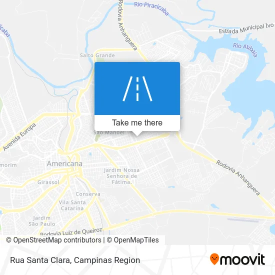 Rua Santa Clara map