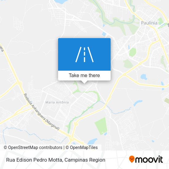 Rua Edison Pedro Motta map