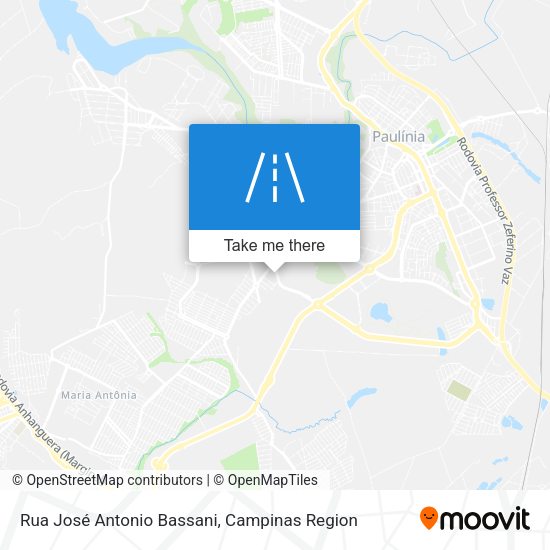 Rua José Antonio Bassani map