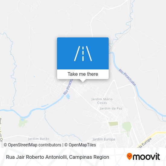 Rua Jair Roberto Antoniolli map