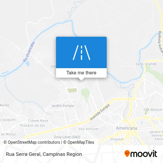 Rua Serra Geral map