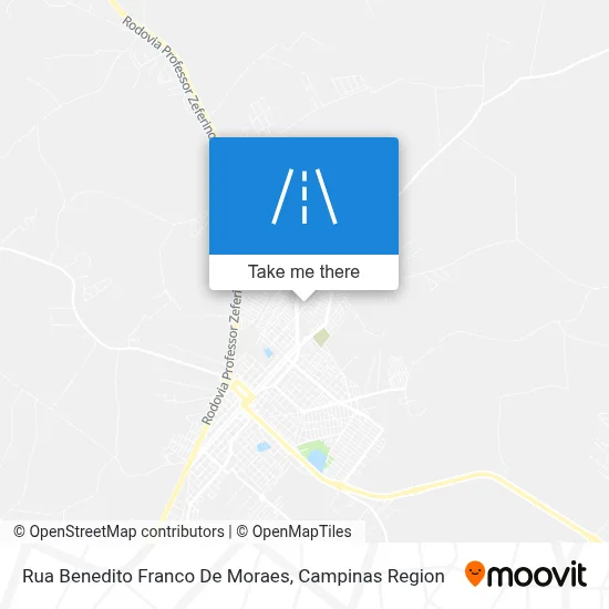 Rua Benedito Franco De Moraes map