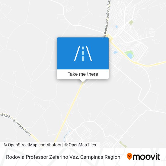 Rodovia Professor Zeferino Vaz map