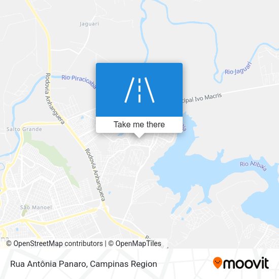 Rua Antônia Panaro map